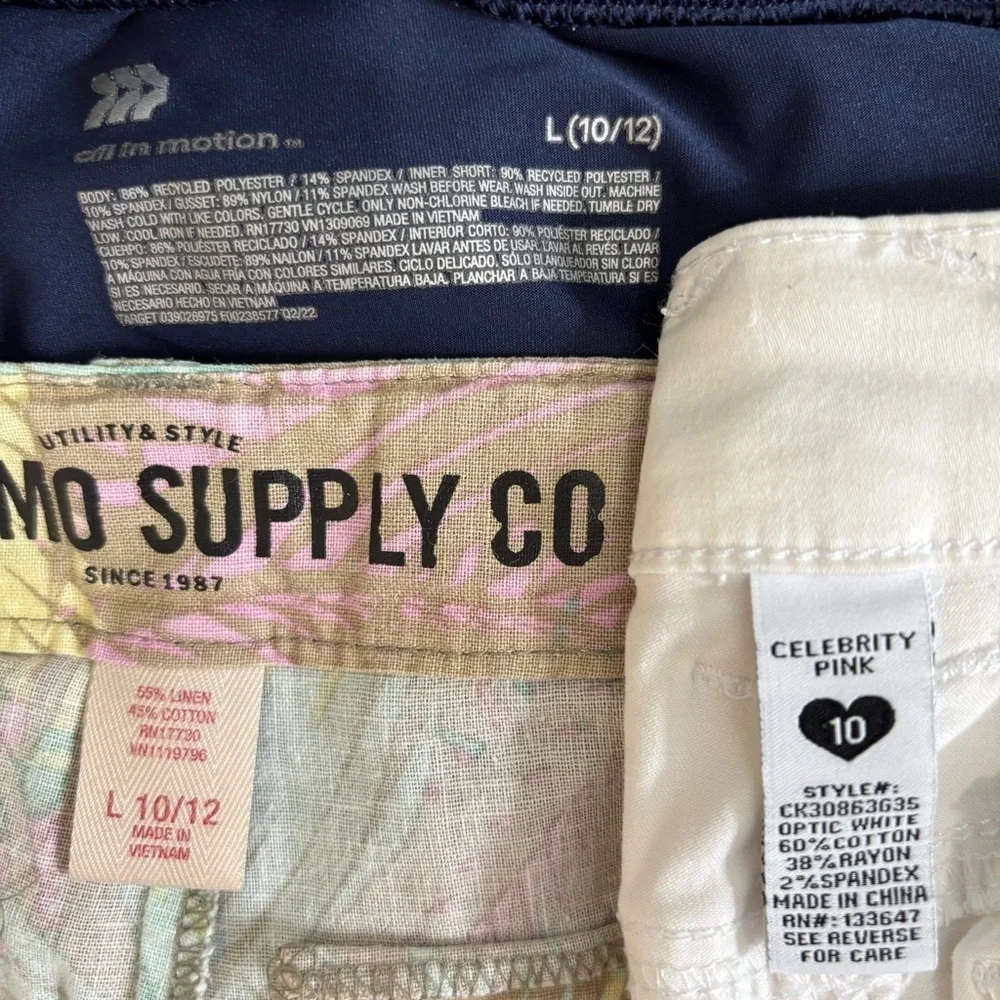 All in Motion & Mossimo Supply Co & Celebrity active shorts Bundle 3 pieces sets